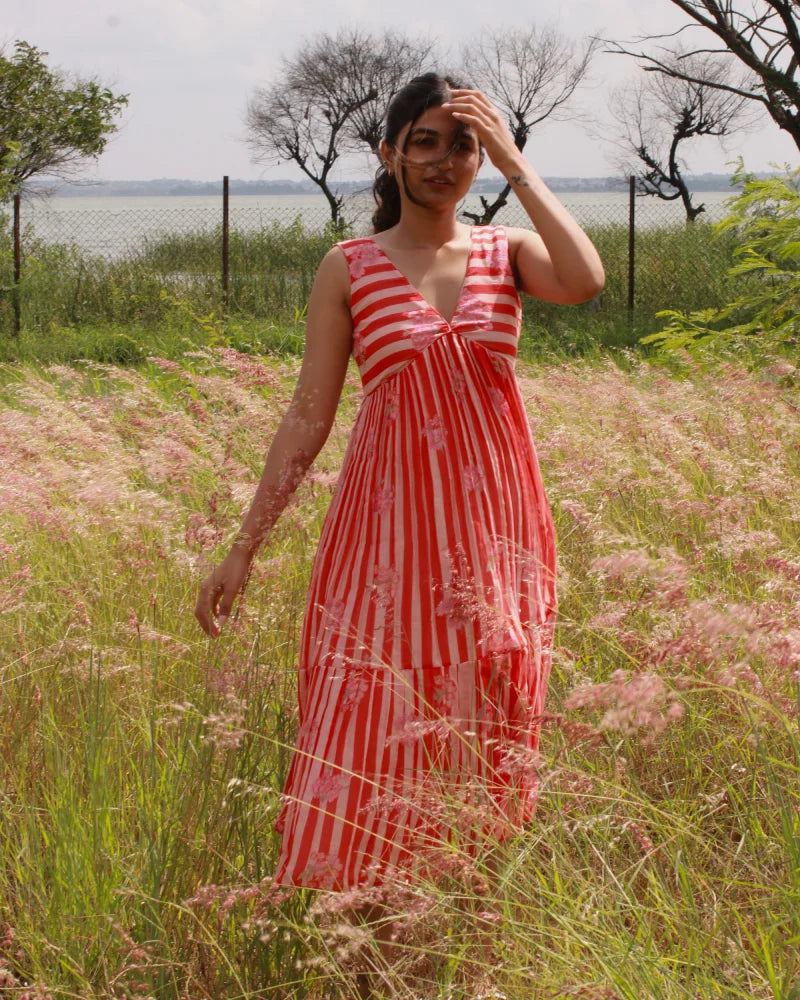 Scarlet Stripe Dress