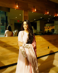 Mughal Chanderi Kurtha Set