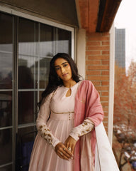 Mughal Chanderi Kurtha Set