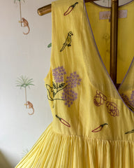 Spice & Nice! - Butter Yellow Wrap Dress