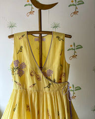 Spice & Nice! - Butter Yellow Wrap Dress