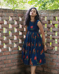 Gulmohar Chanderi Dress