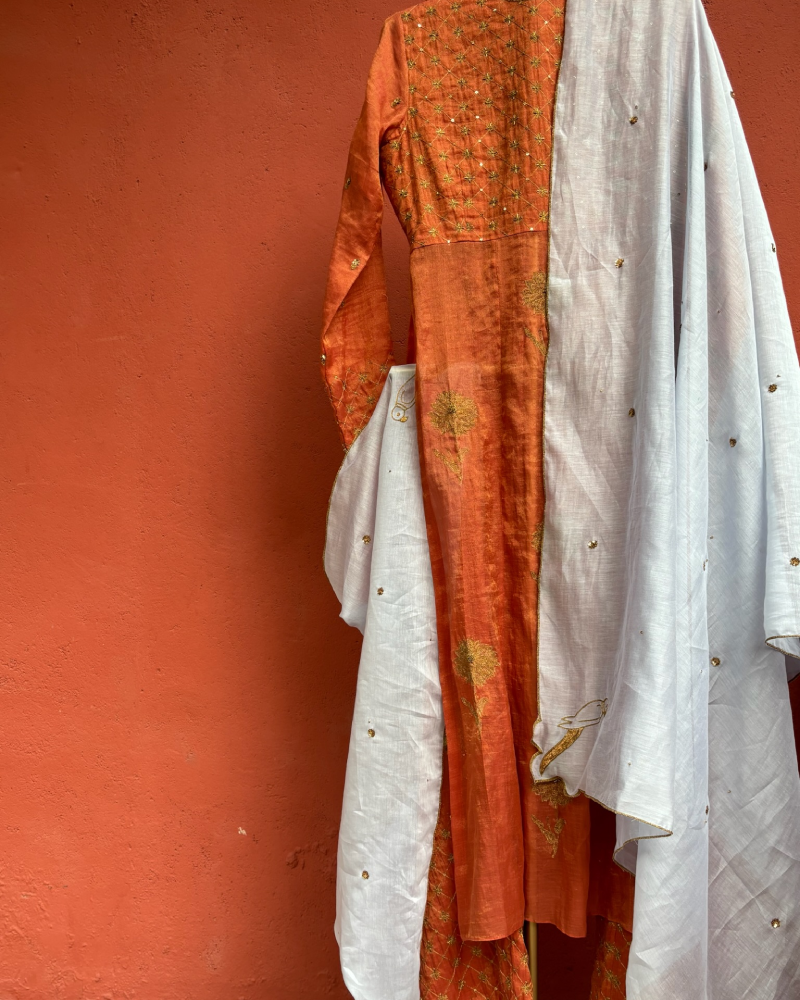 Gulnaar Pitta Chanderi Set