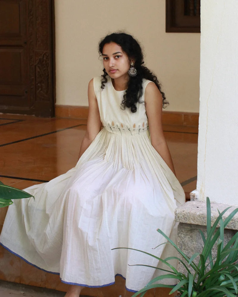 Jamdani Garden Dress